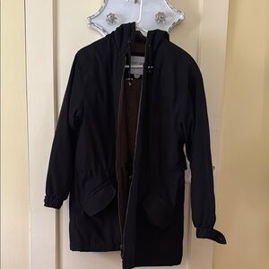 Black Hooded sport jacket